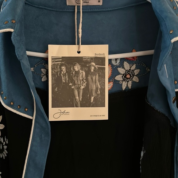 NWT John Moon Western Long Sleeved Button Down - Picture 5 of 13